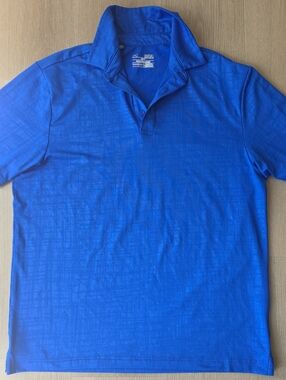 Under Armour Royal Blue Textured Polo